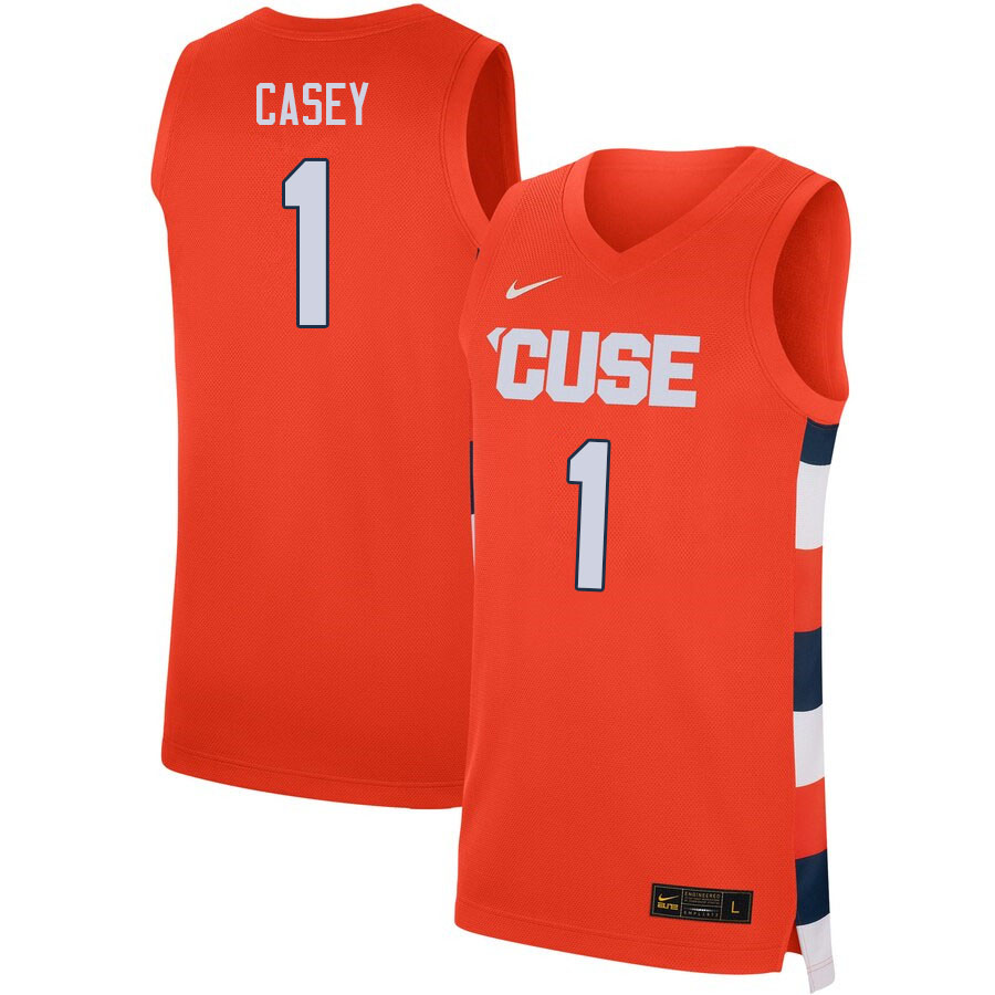 Men #1 Paddy Casey Syracuse Orange College Basketball Jerseys Sale-Orange